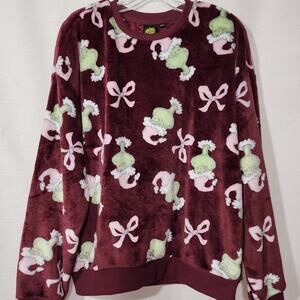 The Grinch fleece sweatshirt for Women Medium